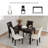 Veleka 18.5 " H Faux Leather Upholstered Solid Wood Side Chair