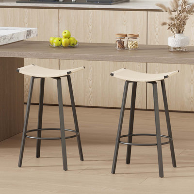 Counter Height Backless Bar Stools (Set of 2)