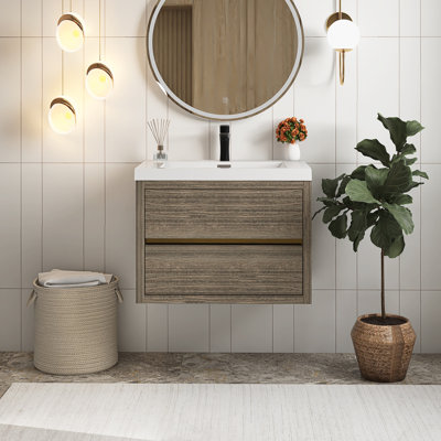 Meuble-lavabo mural 30 po avec lavabo