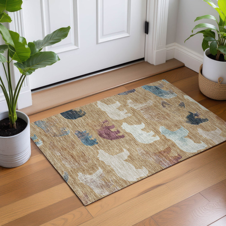 Machine Washable Indoor/Outdoor Adalaide ACN2338 Lodge Rug
