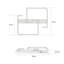Led Ceiling Light Dimmable White Metal Square 1-Bulb Adya