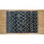 Tapis bleu / ivoire touffeté à la main Brixton Southwestern-1089917173