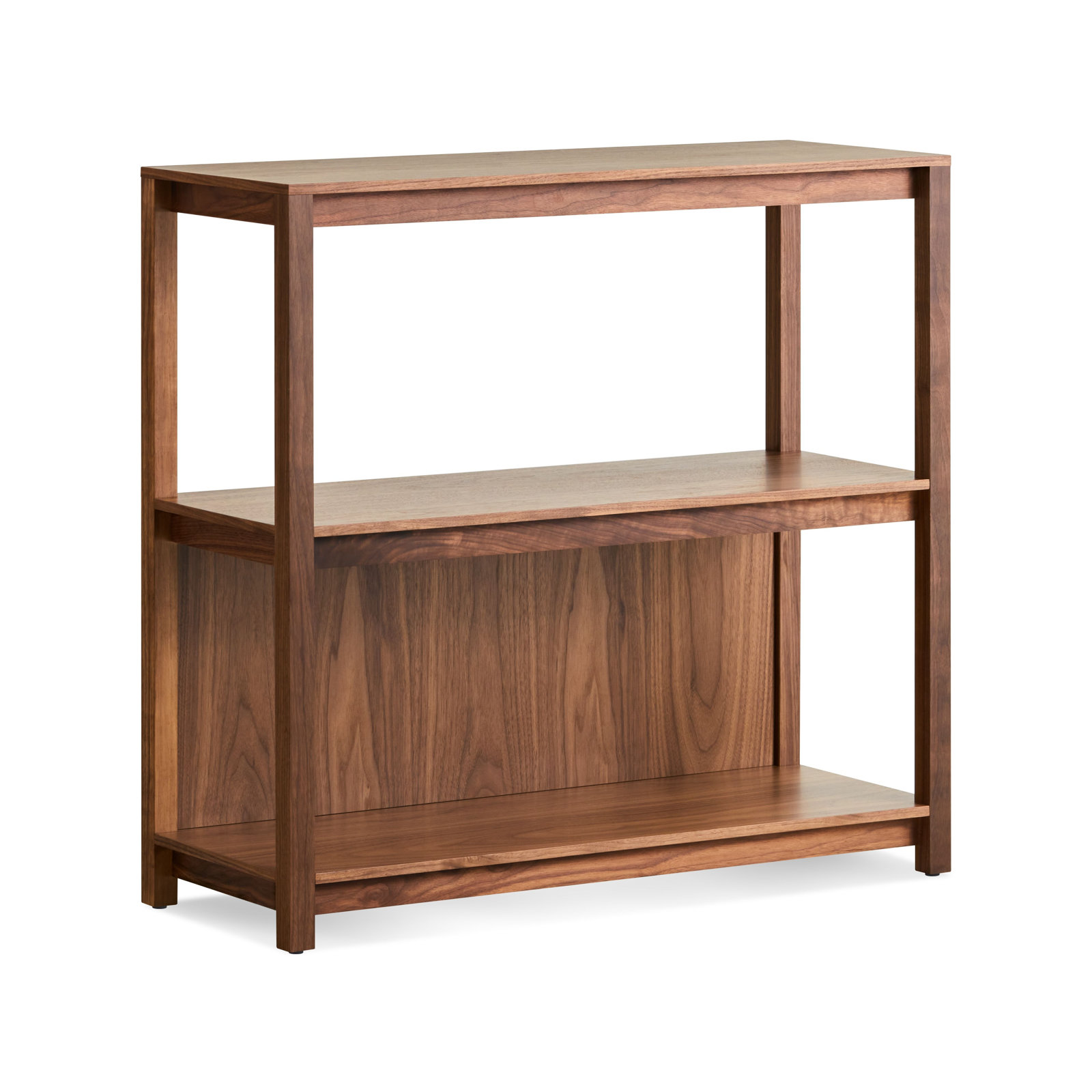 Open Plan Standard Bookcase, Walnut