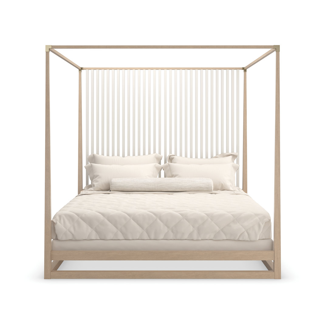 Pinstripe Solid Wood Bed Caracole Classic 