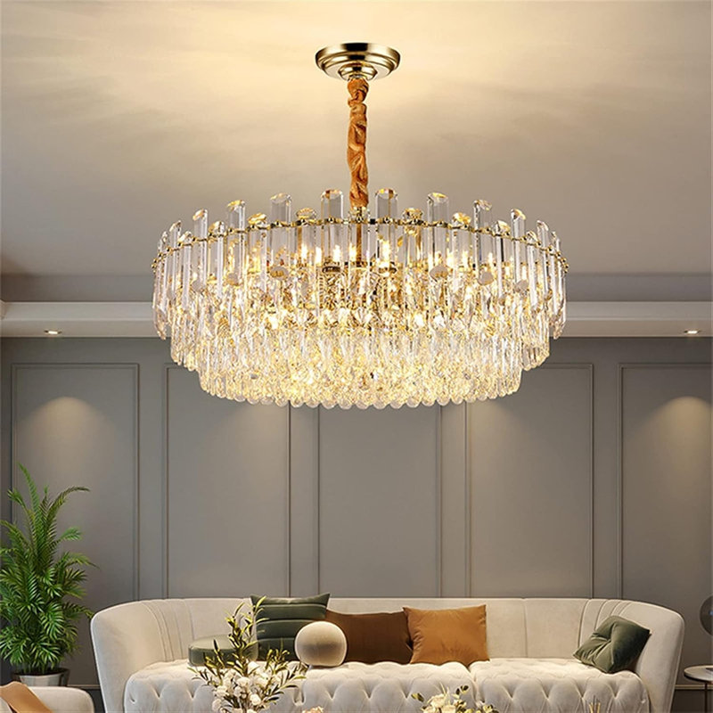 Goyette 8 - Light Dimmable Tiered Chandelier with Adjustable Chain