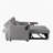 Grey Velvet Sofa Bed-735676014