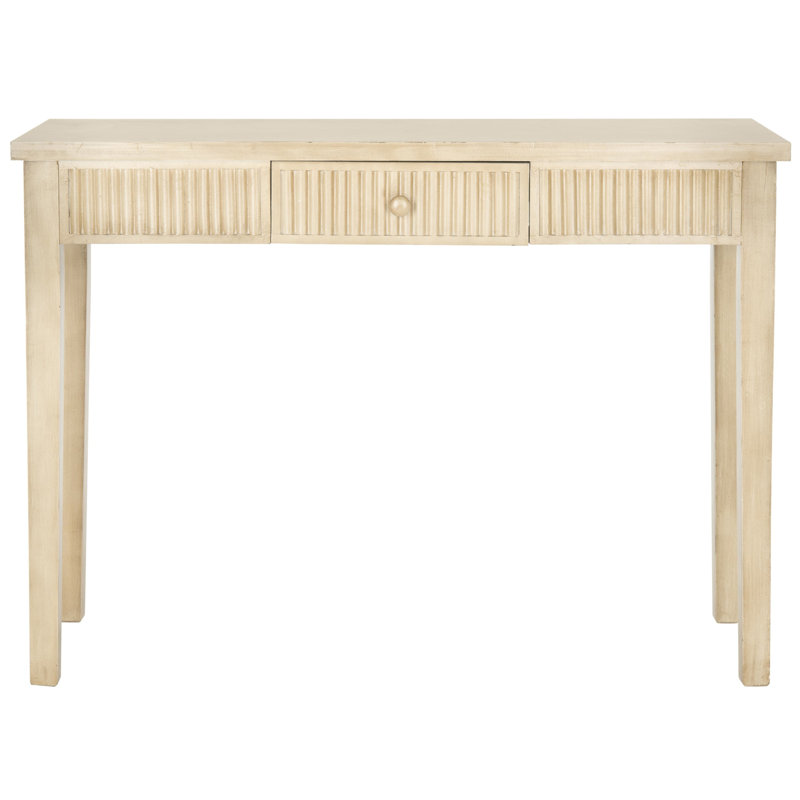 Console 43,25 po, Blanc délavé, Blanc délavé