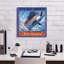  «The Chase» par Jim Baldwin, art mural sur toile, 18 po x 18 po