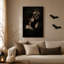 Art gothique sur toile, femme gothique et couronné-1547709063