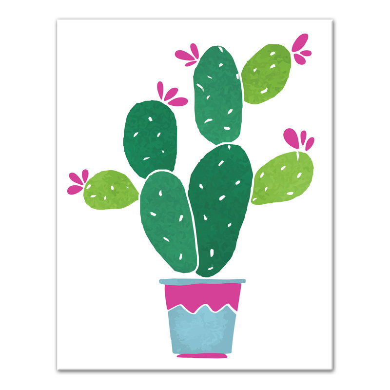Prickle cactus art sur toile Wickline
