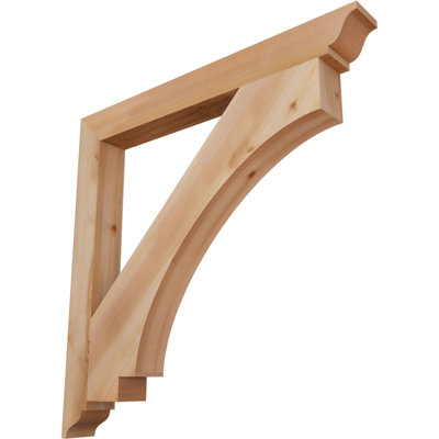 3 1/2"W x 38"D x 38"H Imperial Traditional Smooth Bracket, Western Red Cedar
