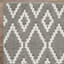 Tapis d'intérieur gris en polyester tissé à la machine Eliot-280673616