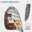Chaise suspendue en PE pour l'extérieur-132178851