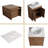  Aurrie  24" Freestanding Bathroom Vanity Set with Sintered Stone Top,Ceramic Basin-634261532-634261522