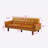 74.4'' Faux Leather Square Arm Sofa Bed-1973282091-1983379835