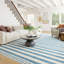 Vion Coastal Striped Machine Washable Rug-1731429486