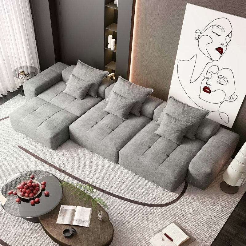 Canapé modulaire surdimensionné Modern, Gris