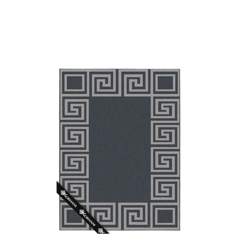 Tapis 63 po x 84 po Meander, Rectangle 5 pi x 7 pi