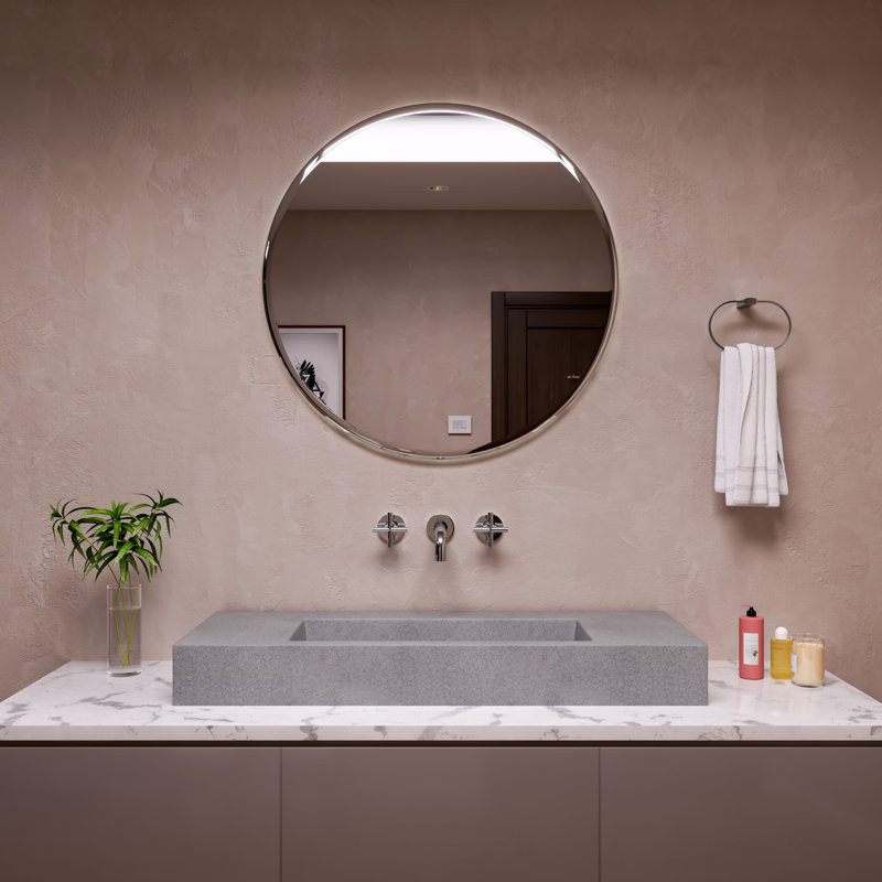 Lavabo de salle de bain vasque rectangulaire en béton 18,9 po Alfi Brand