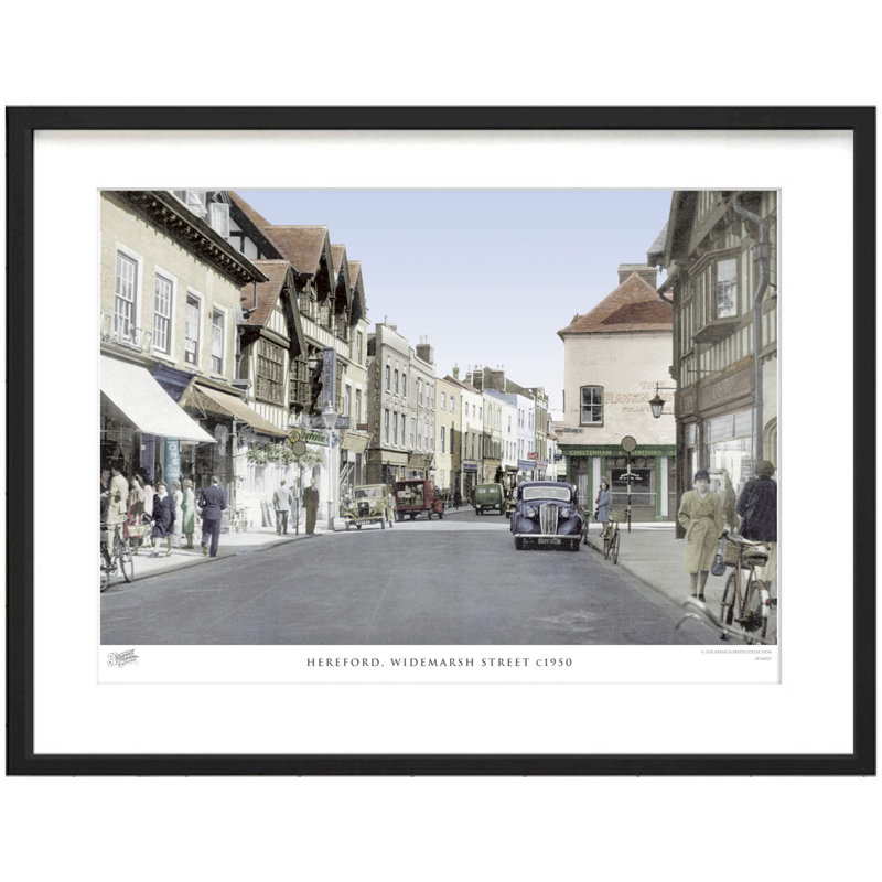 Hereford, Widemarsh Street C1950 by Francis Frith - Single Picture Frame Print, 40cm H x 50cm W x 2.3cm D