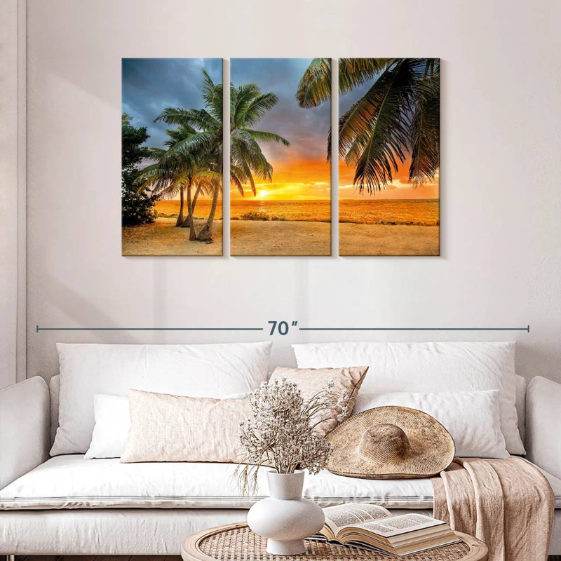 Coucher de soleil Key Key Tropical Gillard, H 28 po x l 45 po
