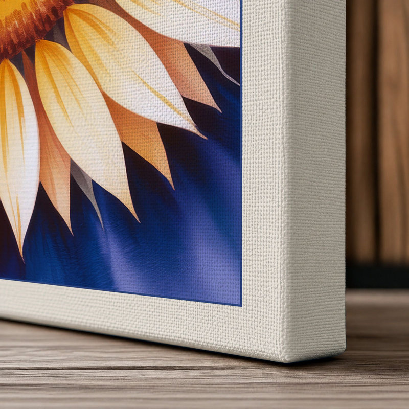 Mandala Bloom Geometric - Wrapped Canvas, 30x20 - 76.2 x 50.8 cm, Cream Border