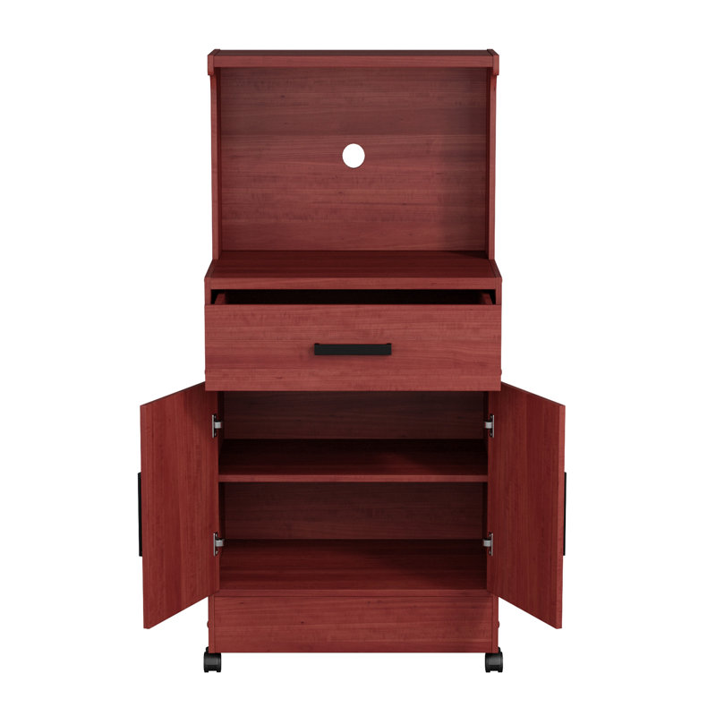 Wood Garage Cart, Mahogany