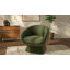 Fauteuil demi-tonneau en polyester 30,7 po Genata-731110786