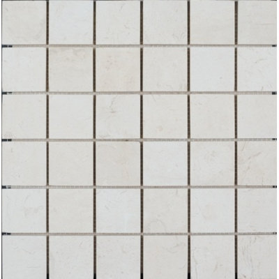 Honed 2" x 2" Limestone Grid Mosaic Wall & Floor Tile