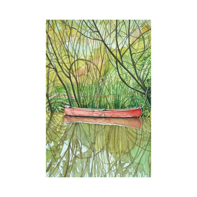 Canoe by Luisa Millicent - Wrapped Canvas Gallery-Wrapped Canvas Giclée