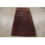 Tapis rouge / brun en laine noué à la main de conception unique 3 pi 6 po x 6 pi Sherer Balouch