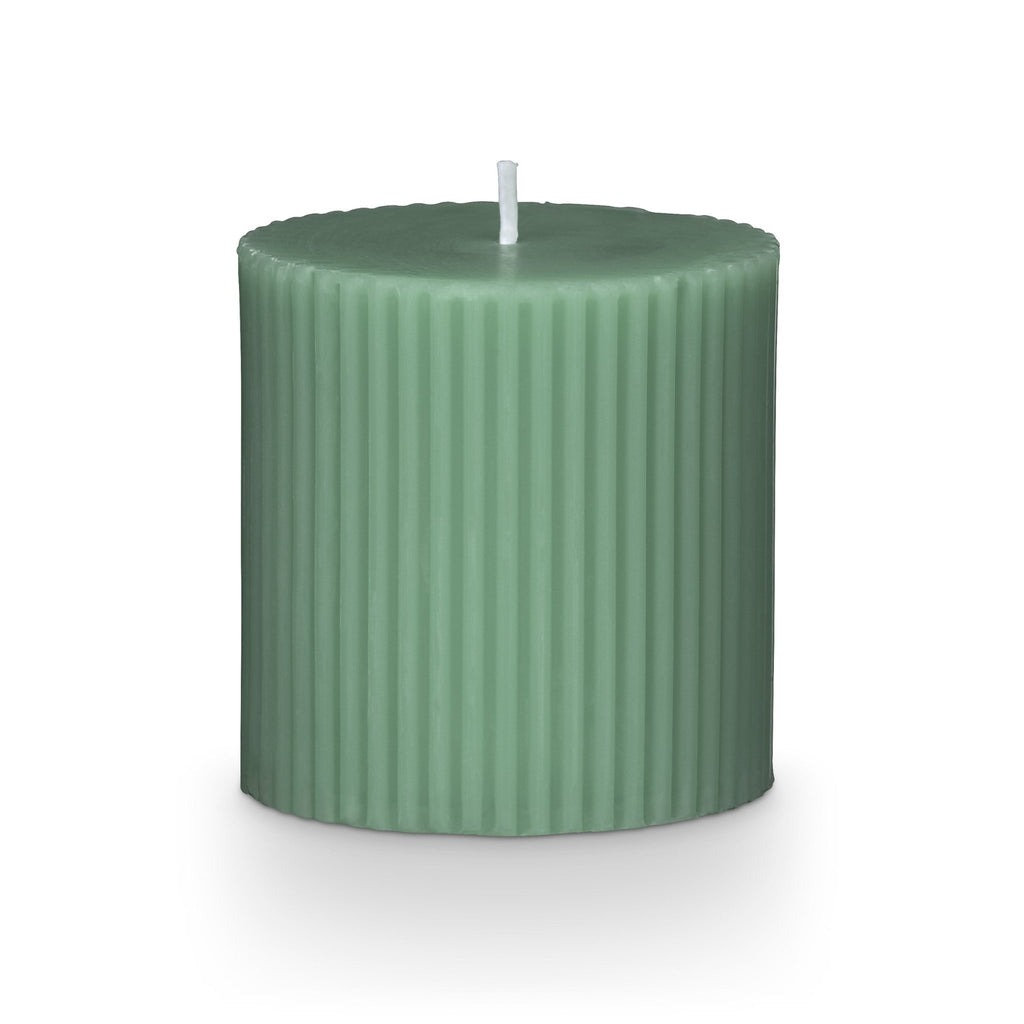 Beautifully Done Pillar Candle, Small, Hinoki Sage