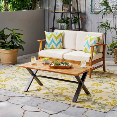 Table basse simple en bois massif Lazhane