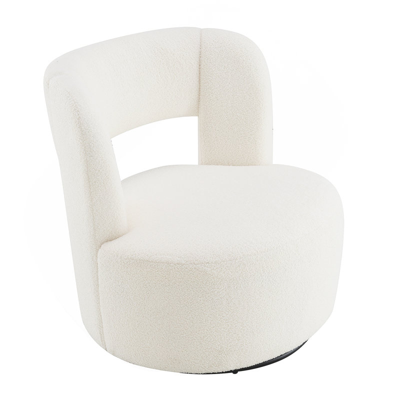 Fauteuil confortable en polyester pour diverses pièces, rehaussant le style intérieur