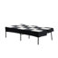 Canapé en futon rembourré en velours, structure en métal robuste, dossier réglable à 5 niveaux, canapé compact multifonctionnel pour petits espaces