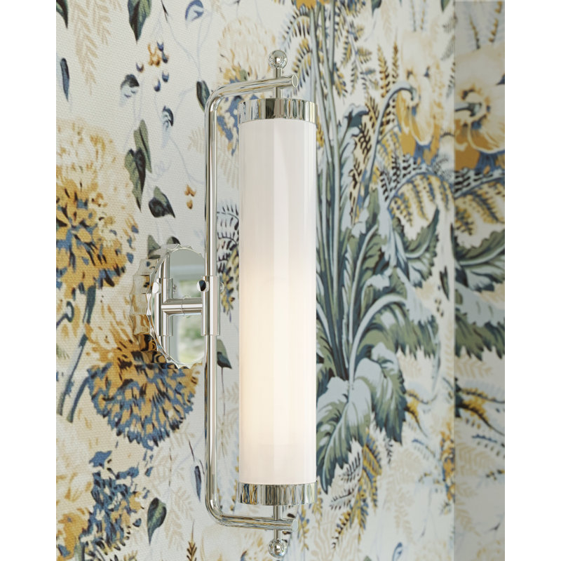Latimer 1 - Light LED Armed Sconce, Polished Nickel