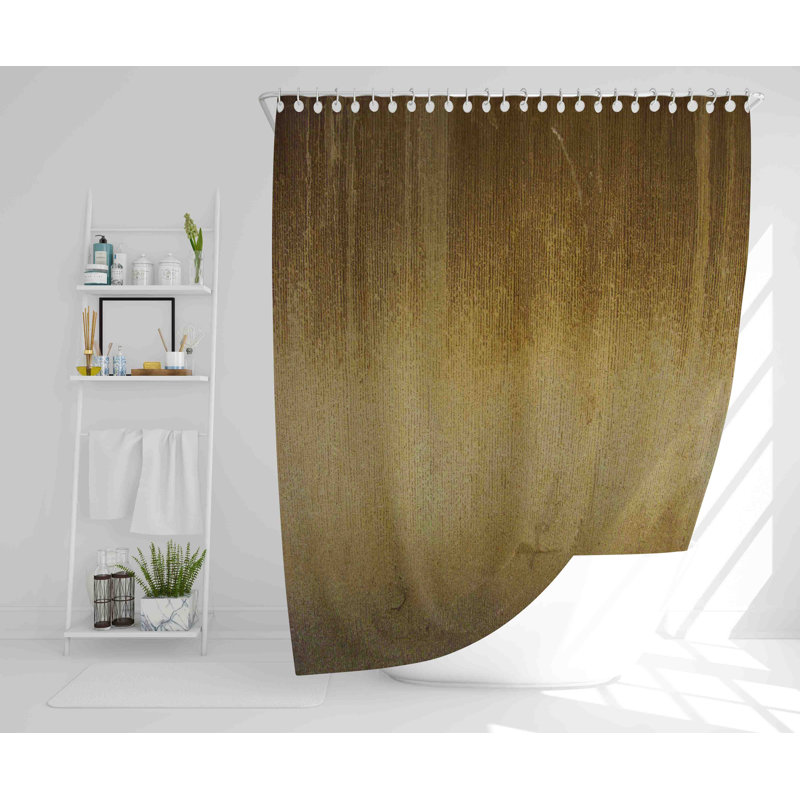 2 Piece Polyester Shower Curtain Set, 168cm H x 168cm W