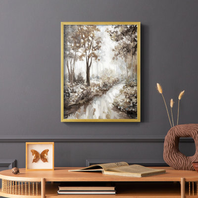 Into the Woods Framed Print - Solid Wood