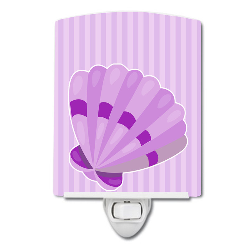 Beach Scallop Shell Ceramic Night Light