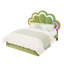 Lit plateforme pour enfant en velours avec tête de lit réglable à DEL RVB en forme de pétale et tiroir de rangement pour chambre d'enfant-107691257-107691263