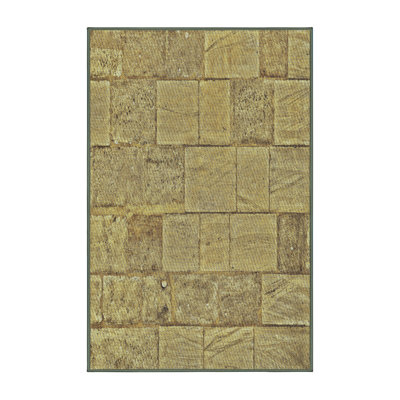 Tapis beige/bleu