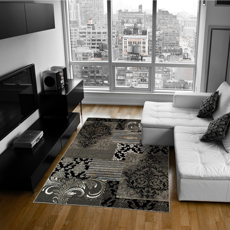 Geometric Indoor Rug, Rectangle 5' x 6'11"