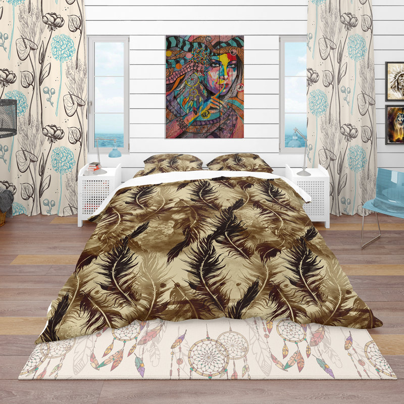 Ensemble de housse de couette Southwestern, Housse de couette double / grand et 2 taies