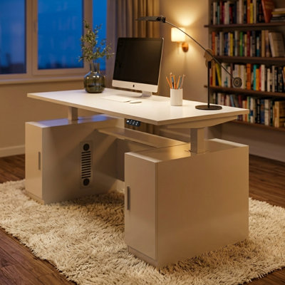 Neeharika Height Adjustable Modern Executive Standing Desk