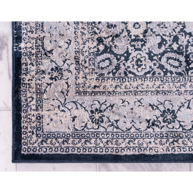 Transitional Gaastra Area Rug Forest Color, Rectangle 3'3" x 5'3"