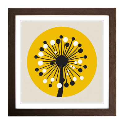 Dandelion Bauhaus No.4 - Framed Print