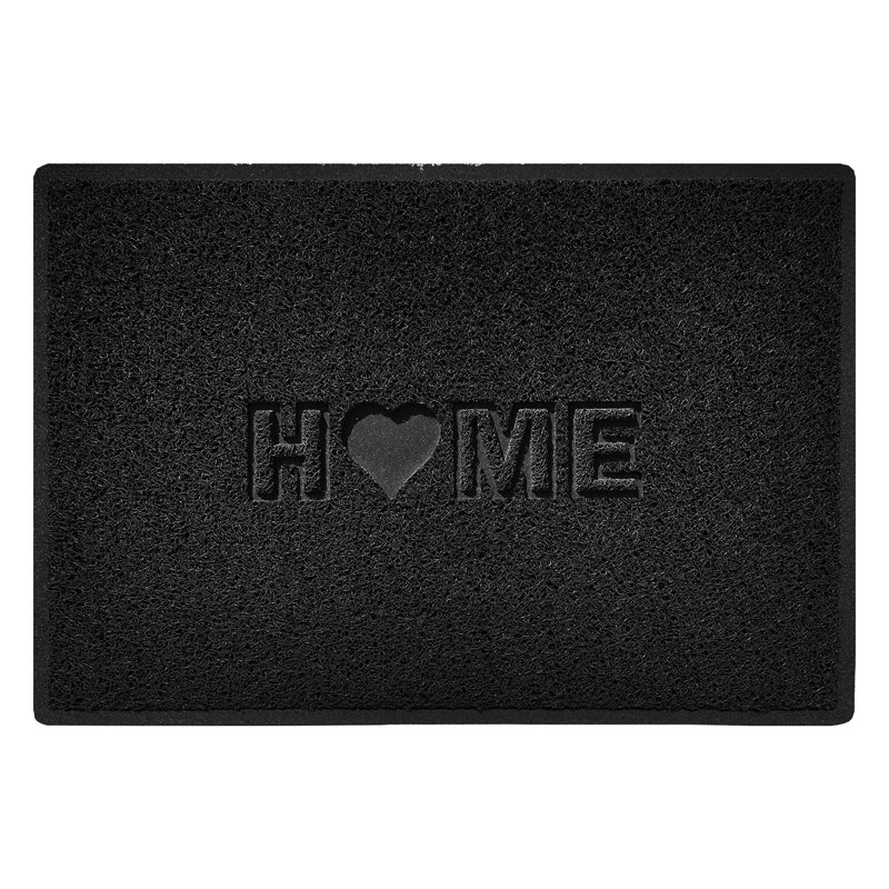 Non-Slip Indoor / Outdoor Doormat, 60cm W x 90cm L, Black