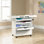 Chariot artisanal traditionnel, finition blanche