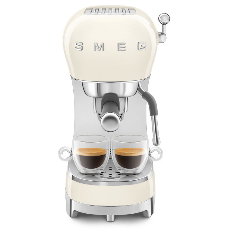 SMEG Manual Espresso Machine, Cream