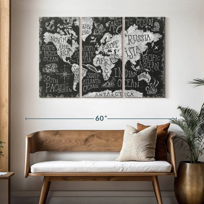 Keiri Mythical Map I, 32" H x 50" W